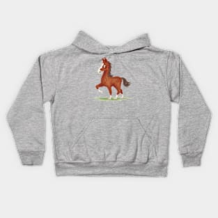 Horse is walking-T Kids Hoodie